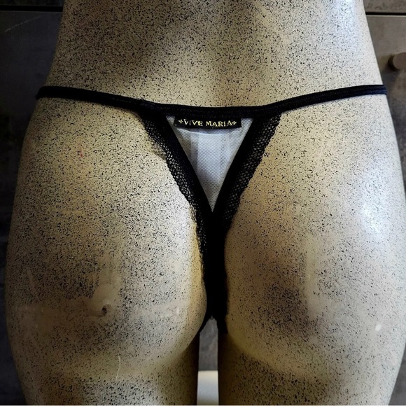 Vintage Vive Maria Cami & Thong Set Rare Size Medium fits Small-Medium NWOT - Picture 4 of 6